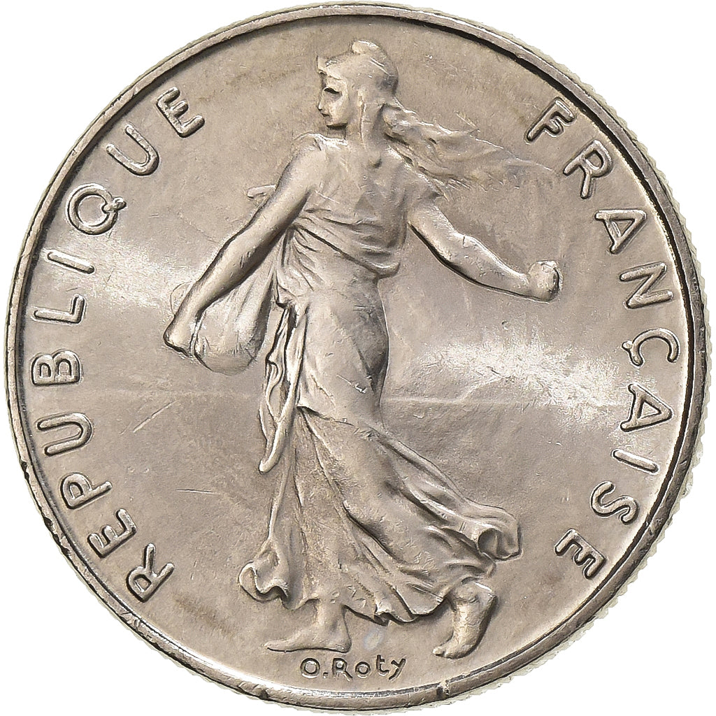 France, 1/2 Franc, Semeuse, 1993, Paris, Nickel, MS(60-62), Gadoury:429
