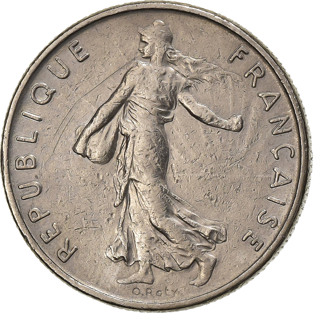France, 1/2 Franc, Semeuse, 1971, Paris, Nickel, EF(40-45), Gadoury:429