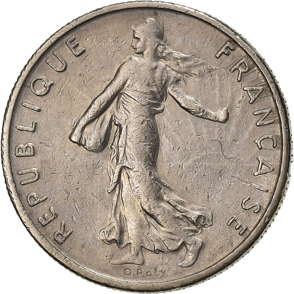 France, 1/2 Franc, Semeuse, 1969, Paris, Nickel, EF(40-45), Gadoury:429