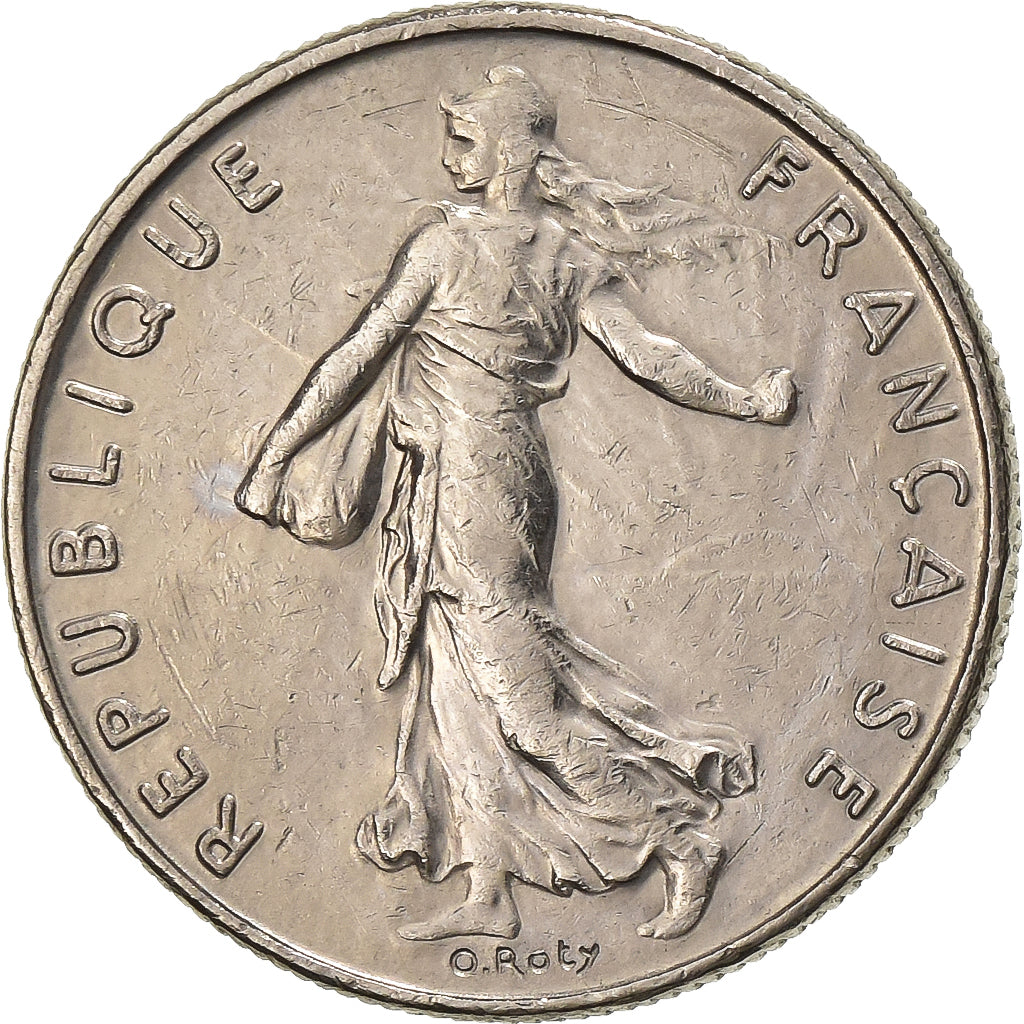 France, 1/2 Franc, Semeuse, 1985, Paris, Nickel, EF(40-45), Gadoury:429