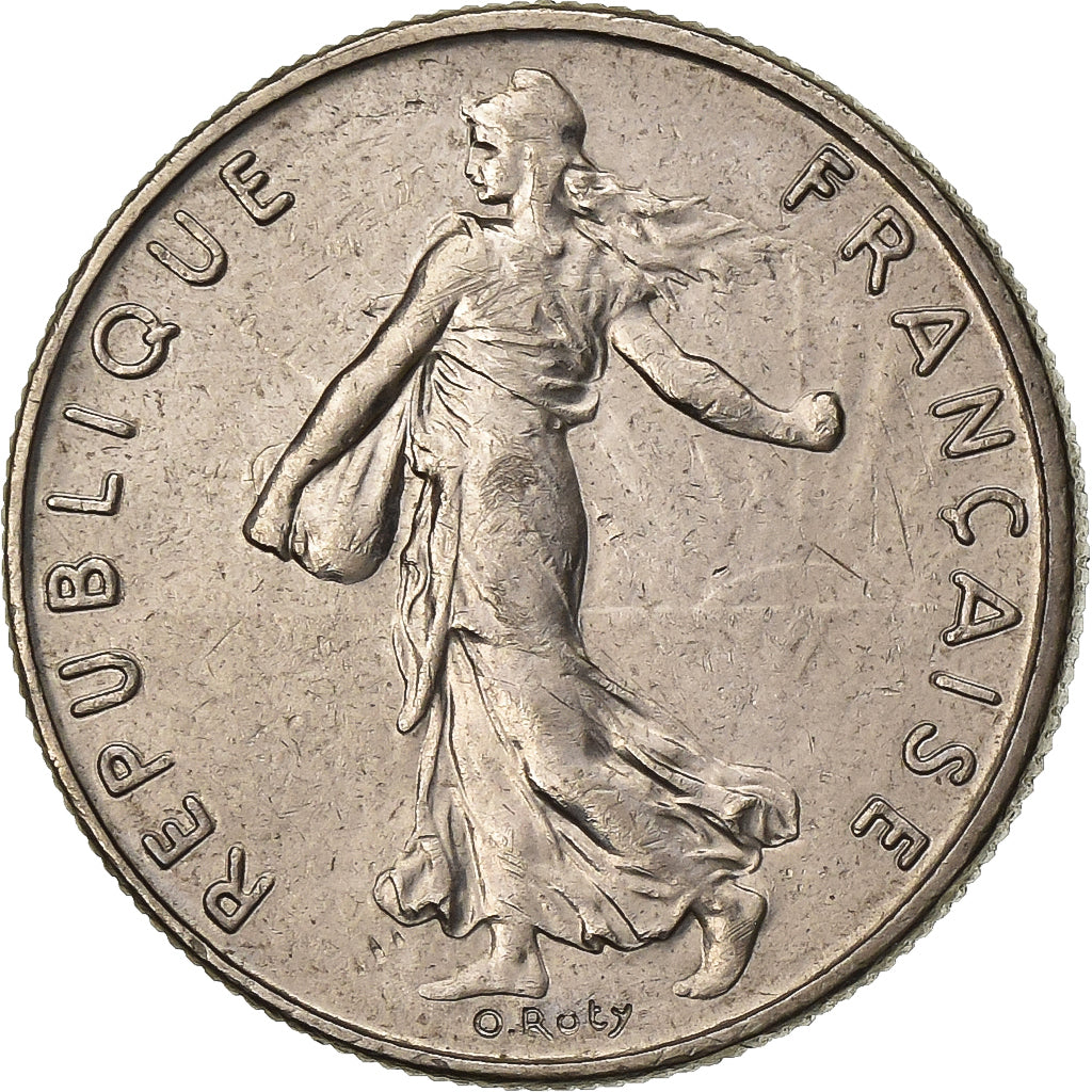 France, 1/2 Franc, Semeuse, 1984, Paris, Nickel, AU(50-53), Gadoury:429