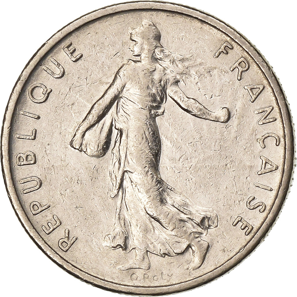 France, 1/2 Franc, Semeuse, 1973, Paris, Nickel, VF(30-35), Gadoury:429