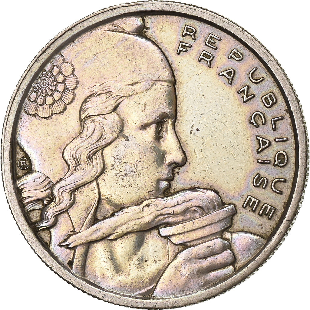 Francia, 100 Francs, Cochet, 1955, Beaumont le Roger, Rame-nichel, BB