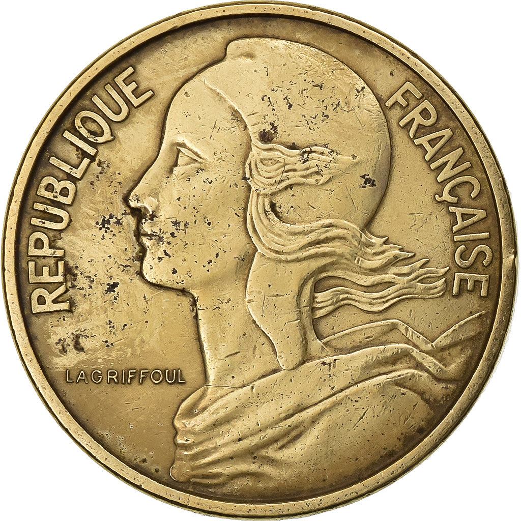 France, 50 Centimes, Marianne, 1963, Paris, Aluminum-Bronze, EF(40-45)