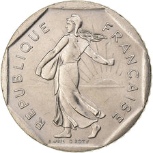 França, 2 Francs, Semeuse, 1988, Paris, Níquel, MS(60-62), Gadoury:547
