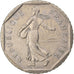 Francja, 2 Francs, Semeuse, 1981, Paris, Nikiel, EF(40-45), KM:942.1