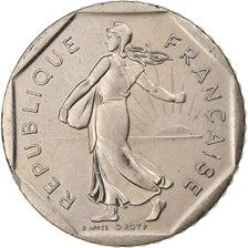 France, 2 Francs, Semeuse, 1992, Nickel, AU(55-58), KM:942.2