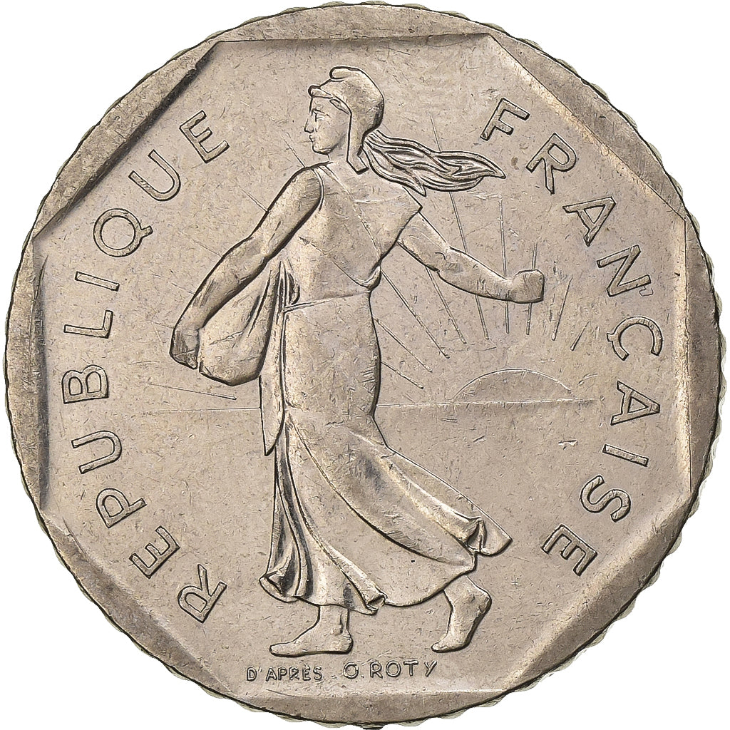 Frankrijk, 2 Francs, Semeuse, 1983, Paris, Nickel, ZF, Gadoury:547, KM:942.1