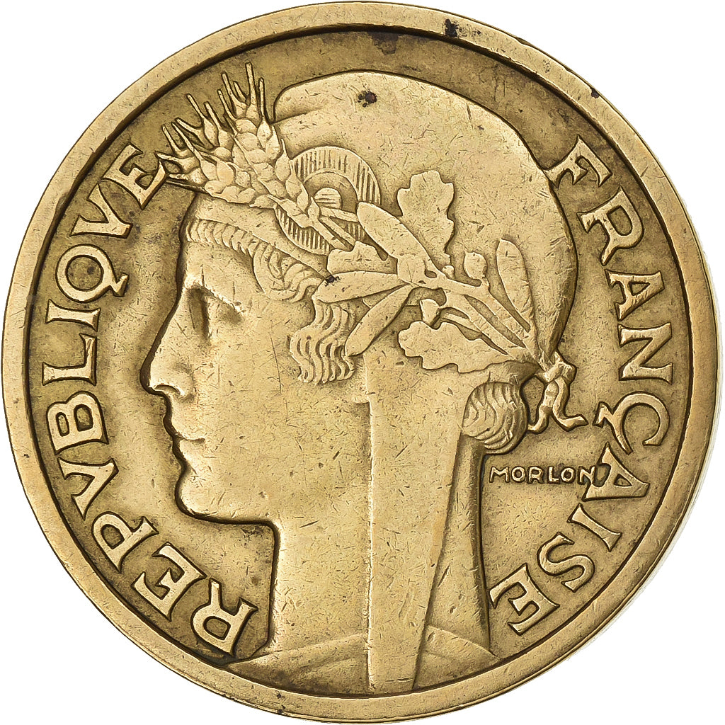 Francia, 2 Francs, Morlon, 1937, Alluminio-bronzo, SPL-, Gadoury:535, KM:886