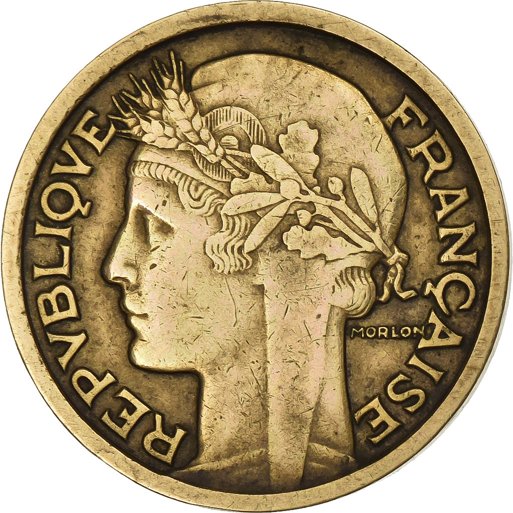 France, Franc, Morlon, 1936, Aluminum-Bronze, EF(40-45), Gadoury:470, KM:885