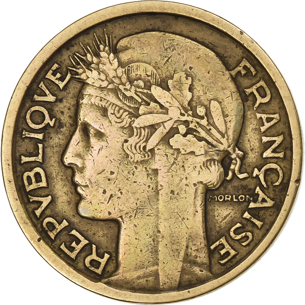 France, Franc, Morlon, 1934, Aluminum-Bronze, VF(20-25), Gadoury:470, KM:885