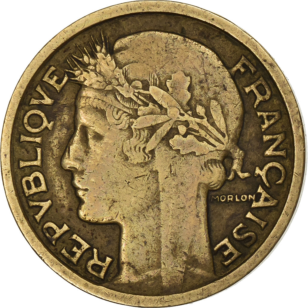 France, Franc, Morlon, 1933, Aluminum-Bronze, VF(30-35), Gadoury:470, KM:885