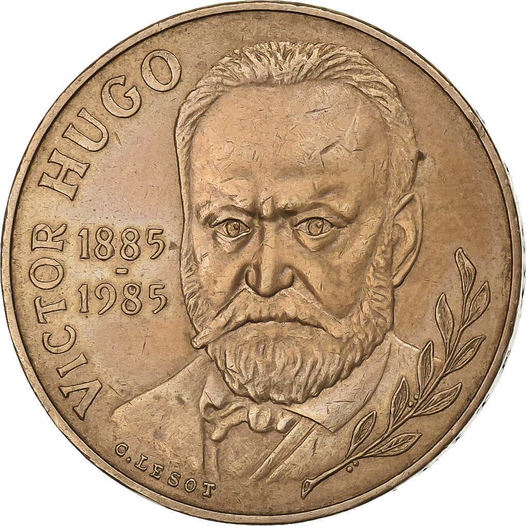 Frankreich, 10 Francs, Victor Hugo, 1985, Nickel-Bronze, SS, Gadoury:819, KM:956