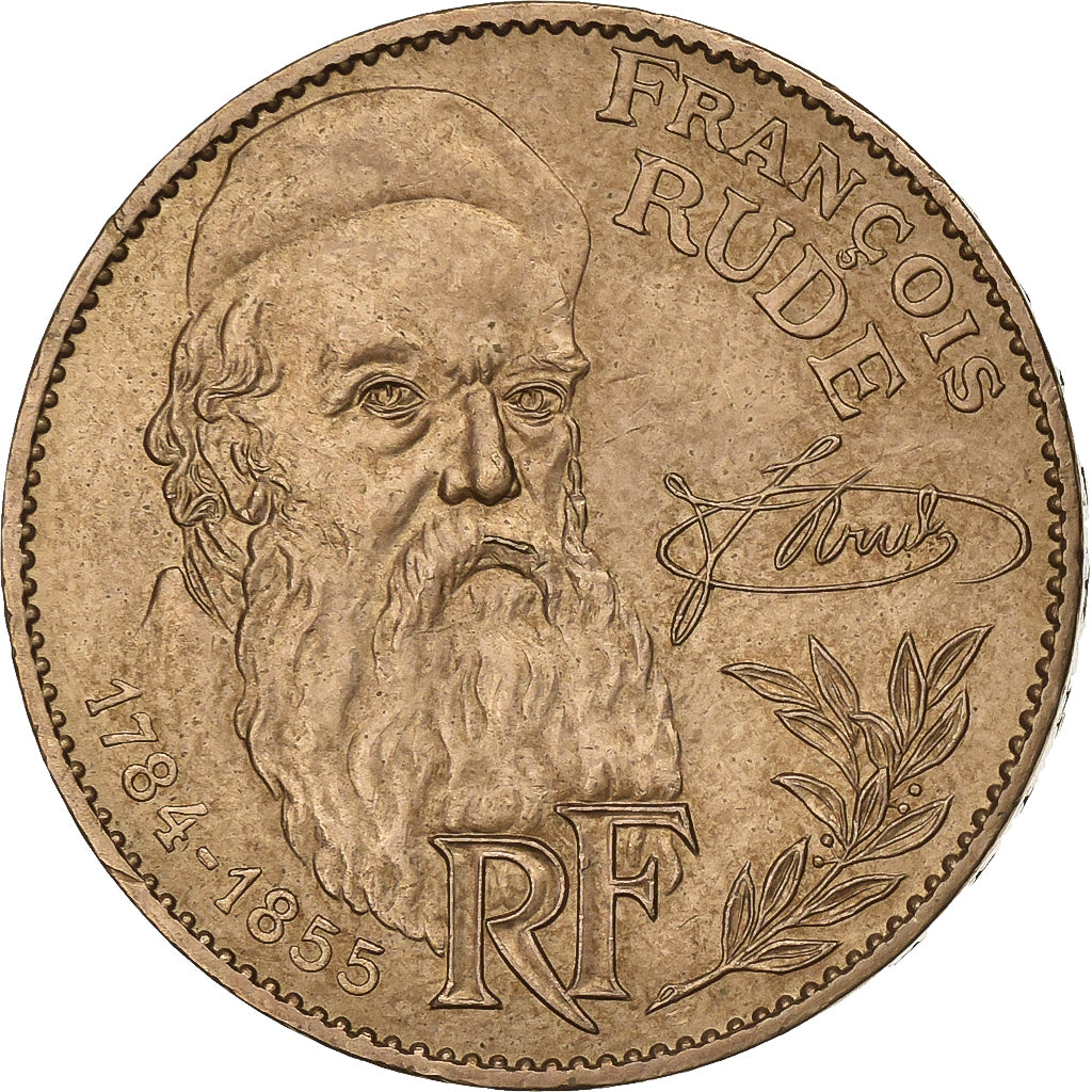 France, 10 Francs, François Rude, 1984, Nickel-Bronze, AU(55-58), Gadoury:818