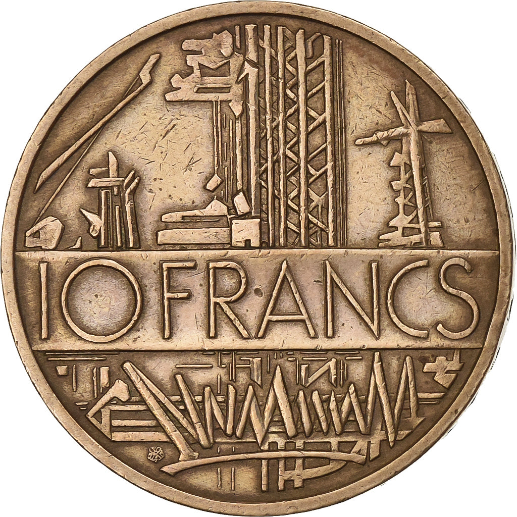 Frankreich, 10 Francs, Mathieu, 1980, Paris, Nickel-brass, SS, KM:940