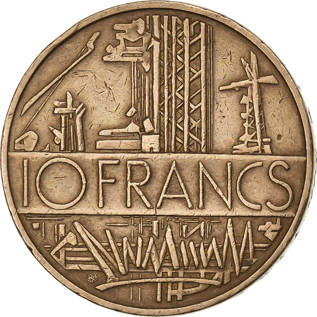 Frankreich, 10 Francs, Mathieu, 1979, Paris, Nickel-brass, S+, Gadoury:814