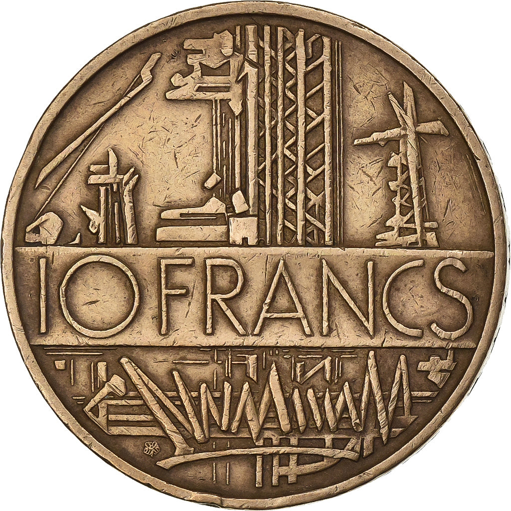 Frankreich, 10 Francs, Mathieu, 1978, Nickel-brass, SS, Gadoury:814, KM:940