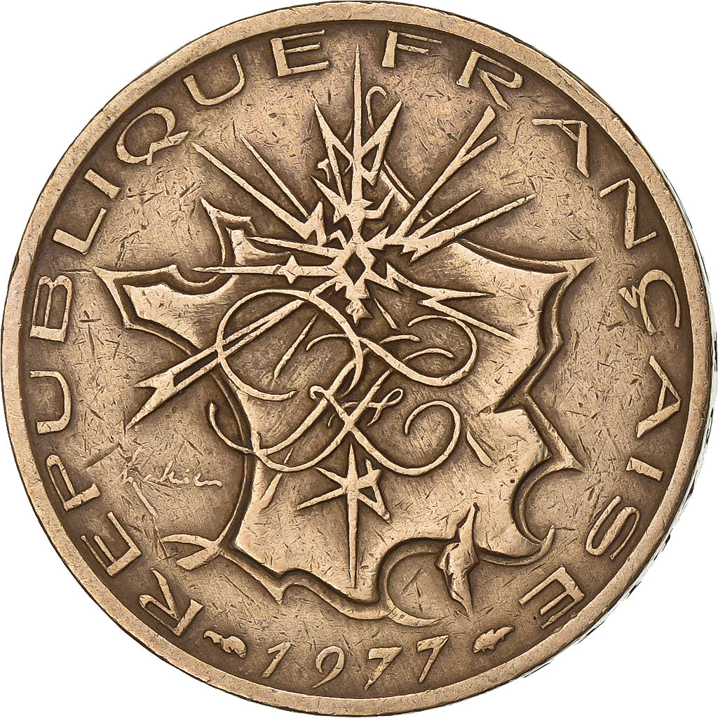 Frankreich, 10 Francs, Mathieu, 1977, Paris, Nickel-brass, S+, Gadoury:814