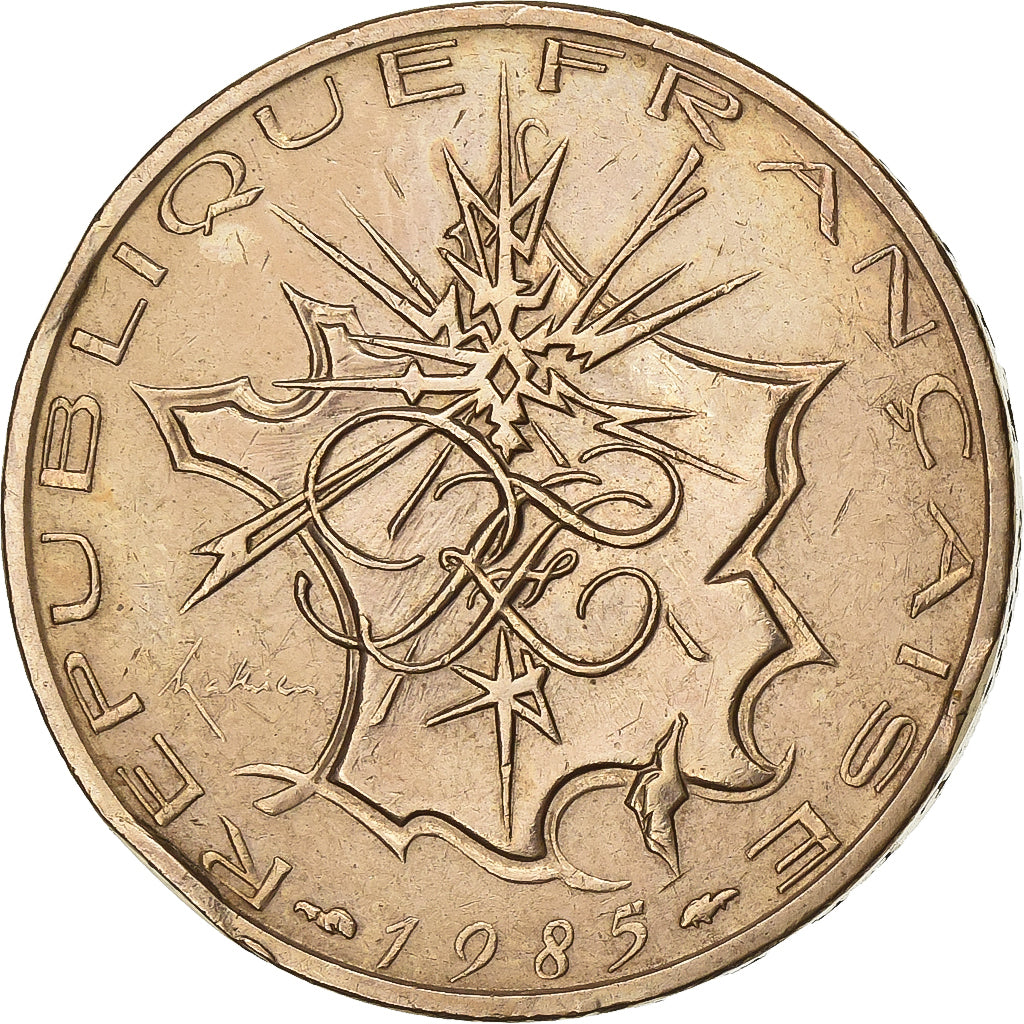 France, 10 Francs, Mathieu, 1985, Paris, Nickel-brass, AU(50-53), Gadoury:814