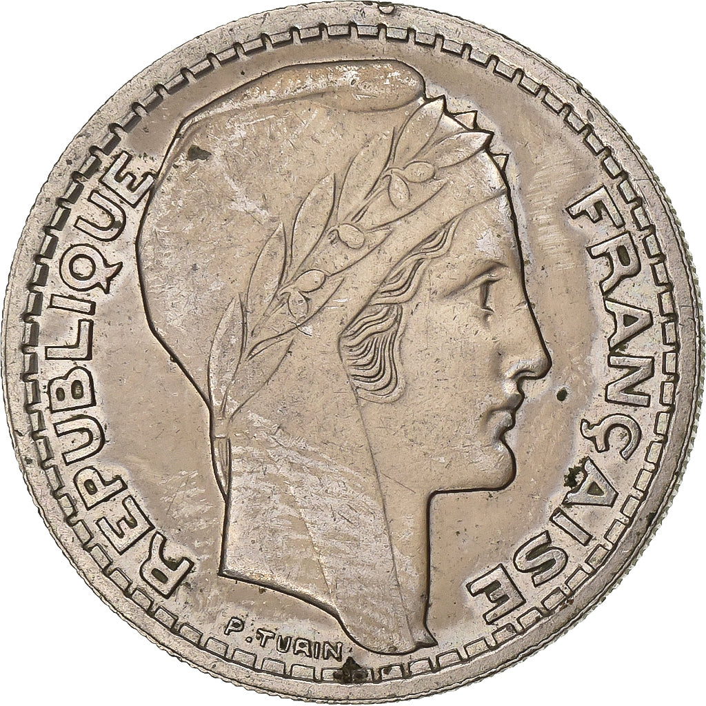 Frankreich, 10 Francs, Turin, 1946, Beaumont - Le Roger, Kupfer-Nickel, VZ