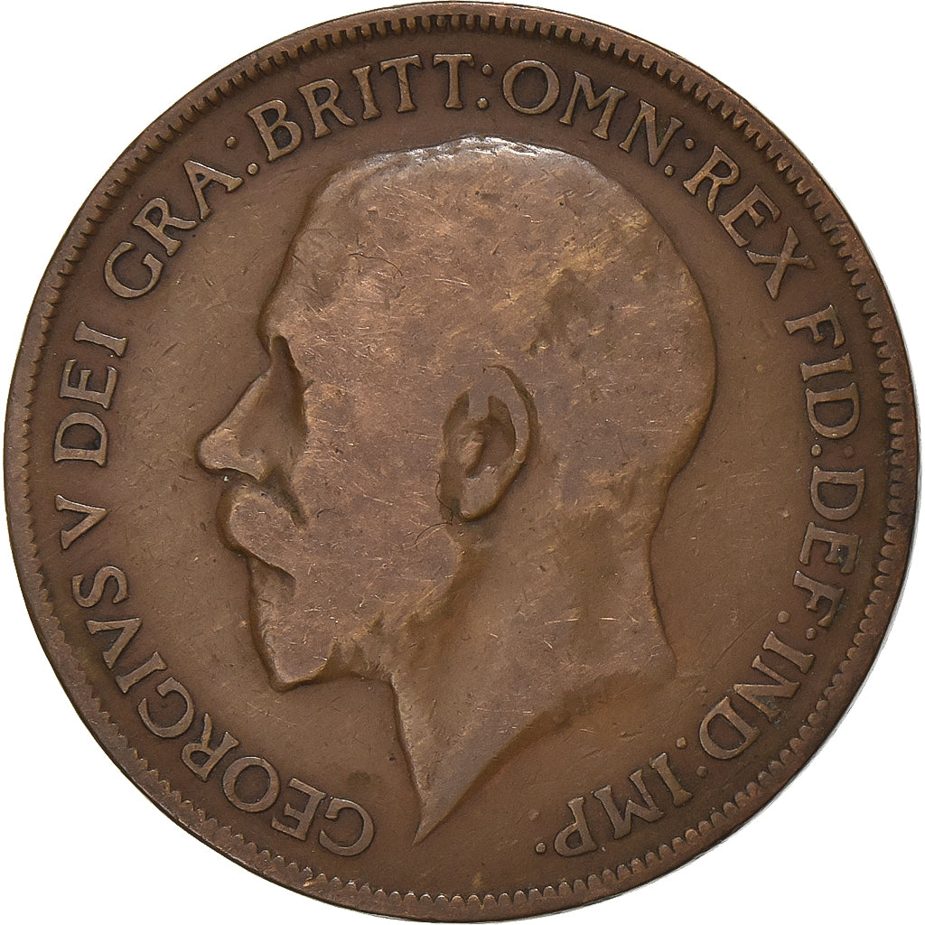 Großbritannien, George V, Penny, 1921, Bronze, S, KM:810