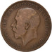 Großbritannien, George V, Penny, 1921, Bronze, S, KM:810