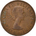 Gran Bretagna, Elizabeth II, Penny, 1963, Bronzo, BB, KM:897