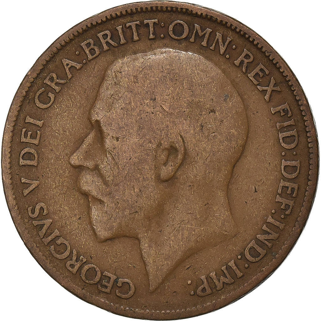 Gran Bretagna, George V, Penny, 1916, Bronzo, B+, KM:810