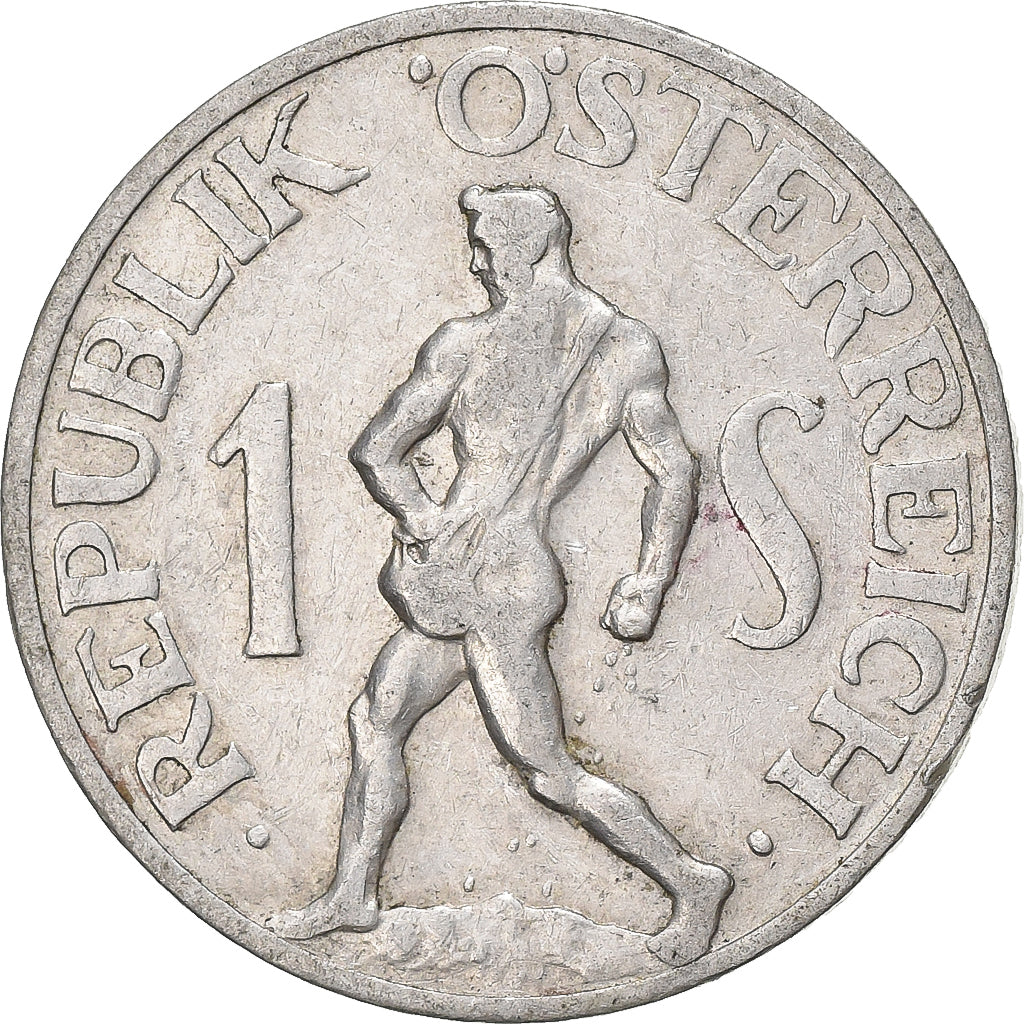 Austria, Schilling, 1947, Vienne, Alluminio, BB, KM:2871