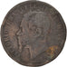 Italy, Vittorio Emanuele II, 10 Centesimi, 1862, Milan, Copper, F(12-15)