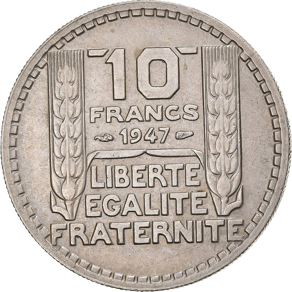 Frankreich, 10 Francs, Turin, 1947, Paris, Kupfer-Nickel, SS+, KM:908.1