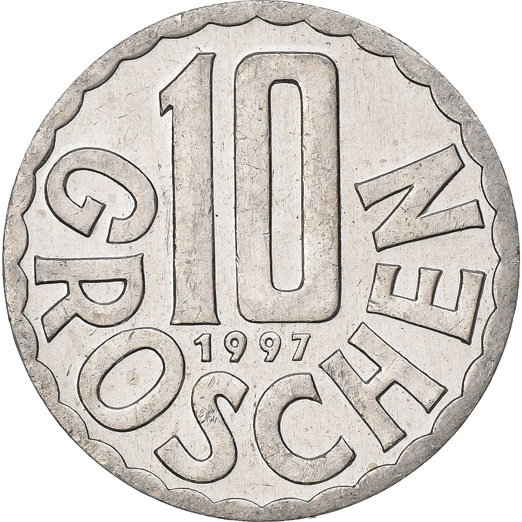 Austria, 10 Groschen, 1997, Vienna, Alluminio, SPL-, KM:2878