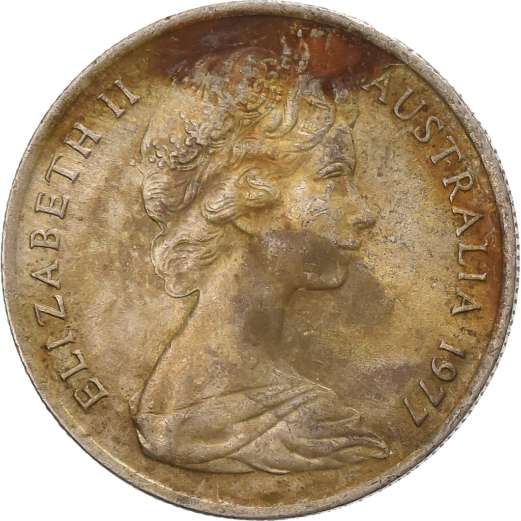 Australia, Elizabeth II, 5 Cents, 1977, Melbourne, Copper-nickel, VF(30-35)