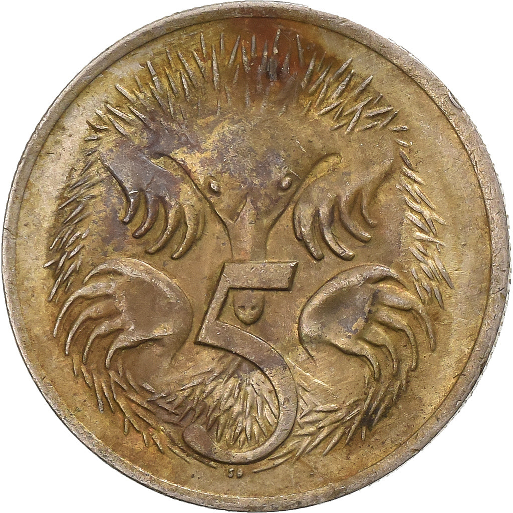 Australia, Elizabeth II, 5 Cents, 1977, Melbourne, Copper-nickel, VF(30-35)
