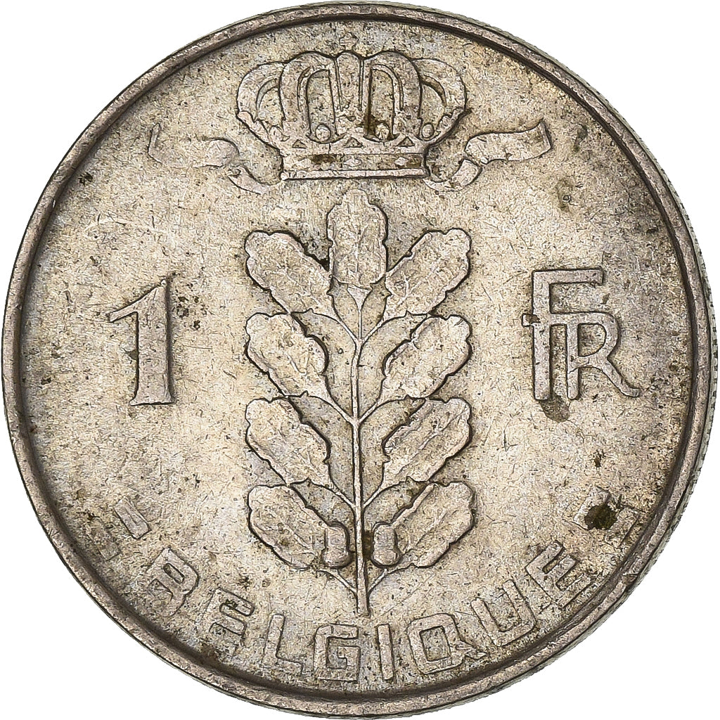 Bélgica, Franc, 1955, Cobre - níquel, BC+, KM:143.1
