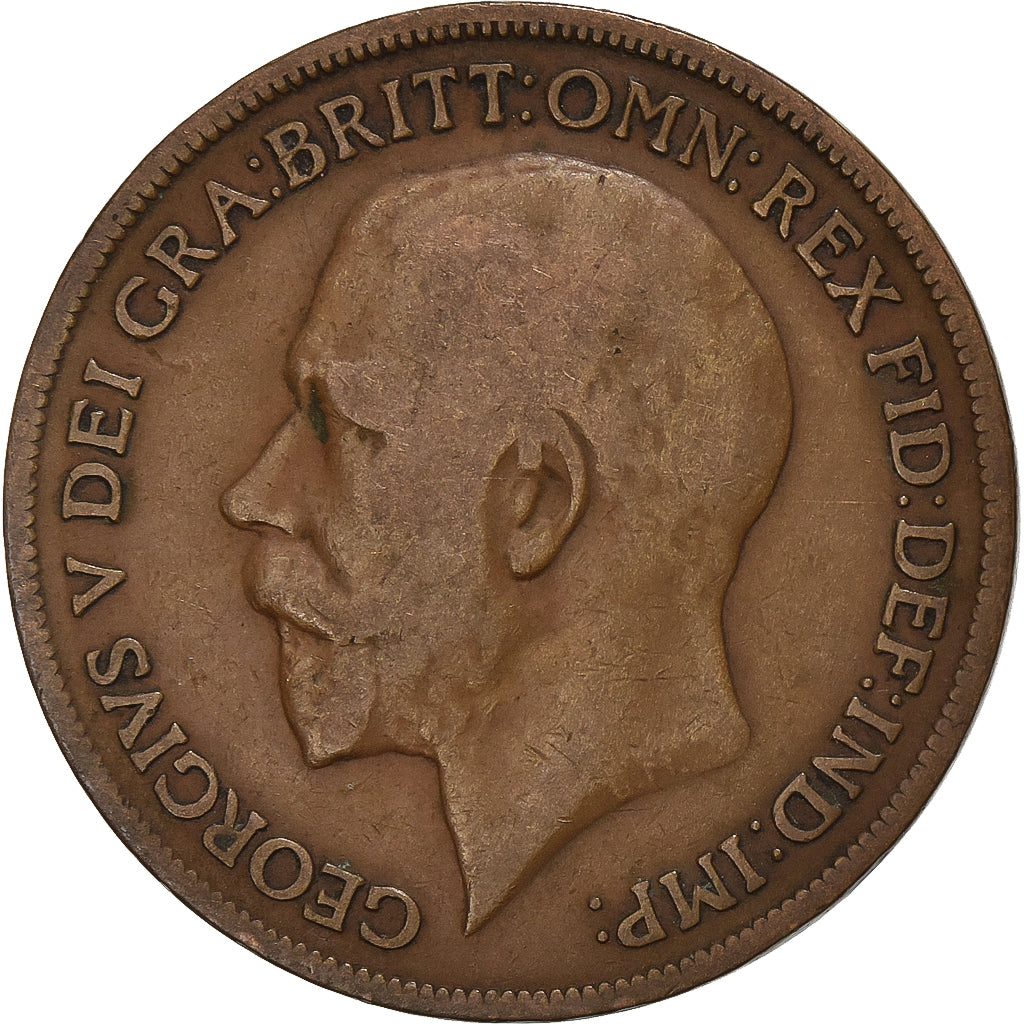 Grande-Bretagne, George V, Penny, 1919, Bronze, TB+, KM:810