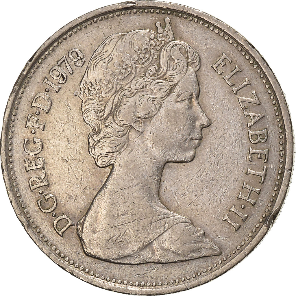 Groot Bretagne, Elizabeth II, 10 New Pence, 1979, Cupro-nikkel, FR+, KM:912
