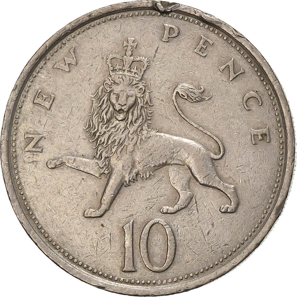 Groot Bretagne, Elizabeth II, 10 New Pence, 1979, Cupro-nikkel, FR+, KM:912