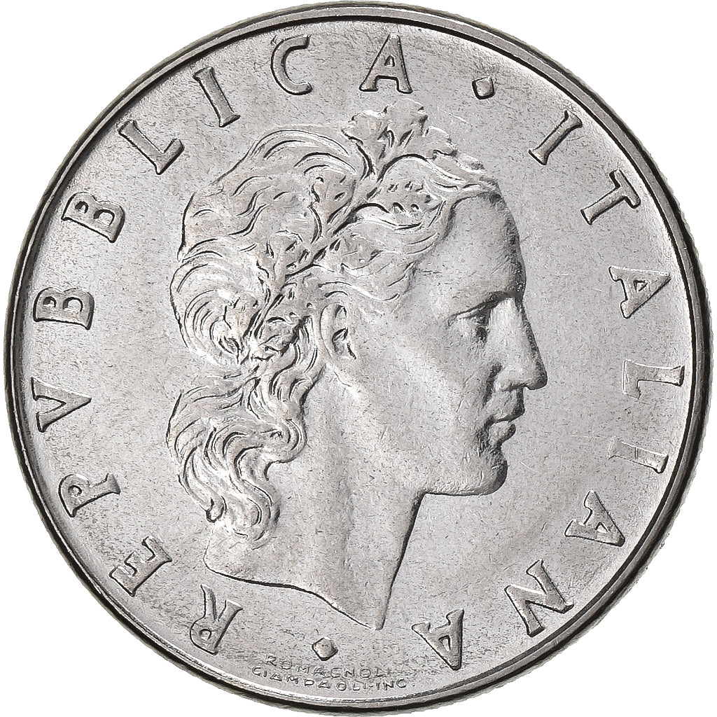 Italien, 50 Lire, 1981, Rome, Stainless Steel, VZ, KM:95.1