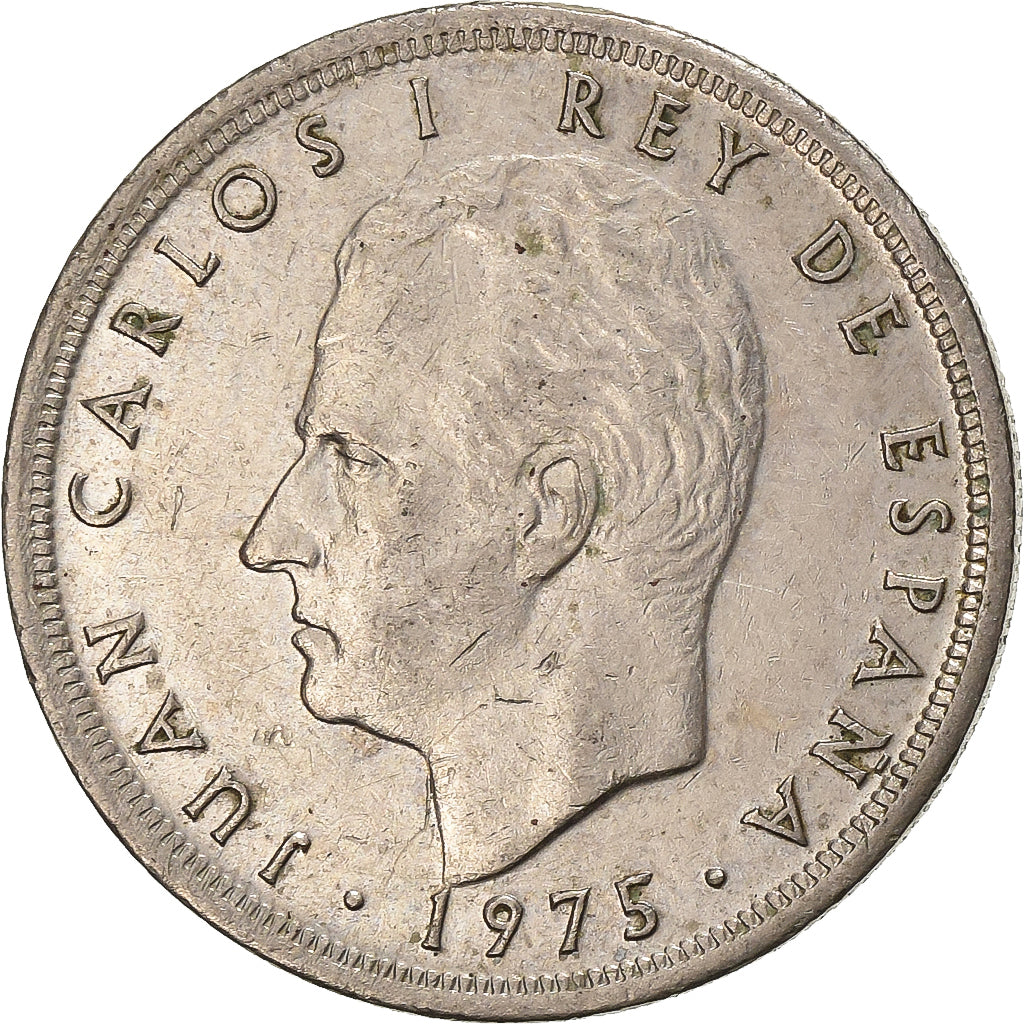 Spanien, Juan Carlos I, 5 Pesetas, 1980, Kupfer-Nickel, S+, KM:807