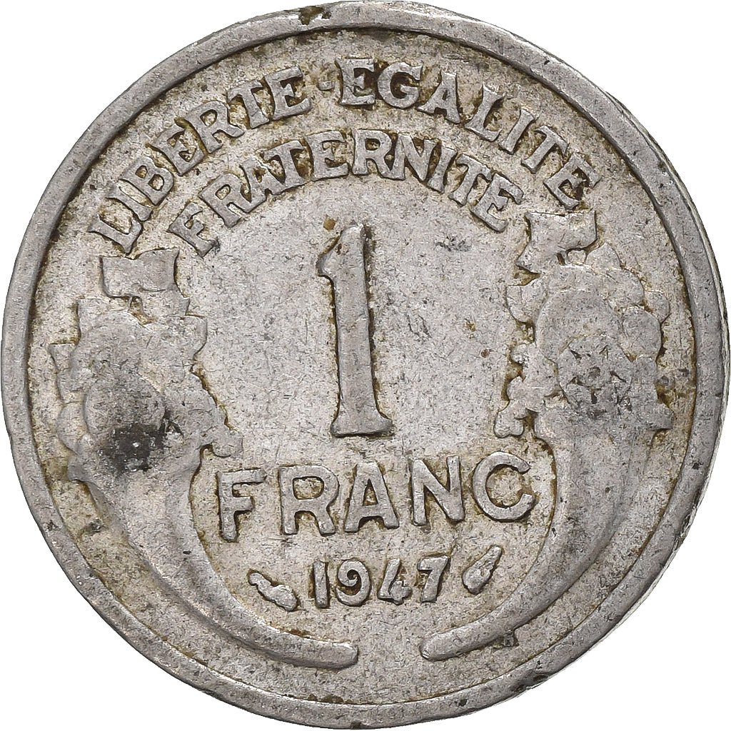 France, Franc, Morlon, 1947, Aluminium, TB, Gadoury:538b, KM:885a.1