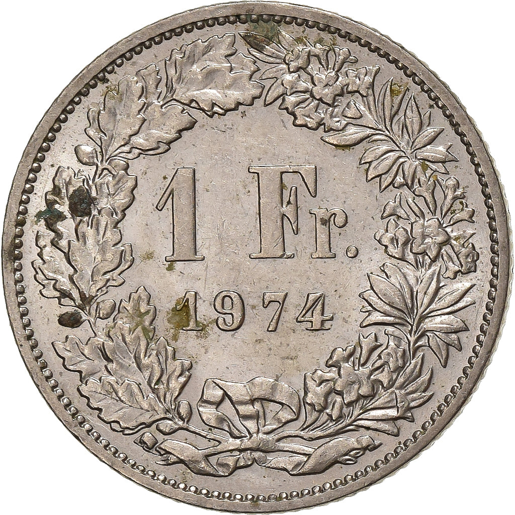 Svizzera, Franc, 1974, Bern, Rame-nichel, BB, KM:24a.1