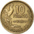 Frankreich, 10 Francs, Guiraud, 1957, Paris, Aluminum-Bronze, SS, Gadoury:812