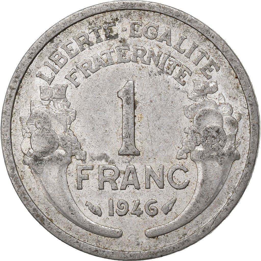 Francia, Franc, Morlon, 1946, Alluminio, MB, Gadoury:473a, KM:885a.1