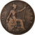 Großbritannien, Edward VII, Penny, 1910, Bronze, S, KM:794.2