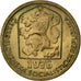Czechoslovakia, 20 Haleru, 1976, Nickel-brass, AU(55-58), KM:74