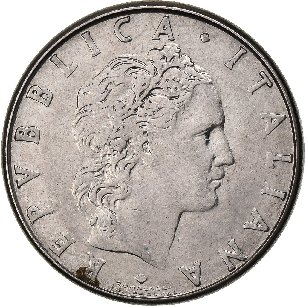 Italien, 50 Lire, 1981, Rome, Stainless Steel, SS, KM:95.1