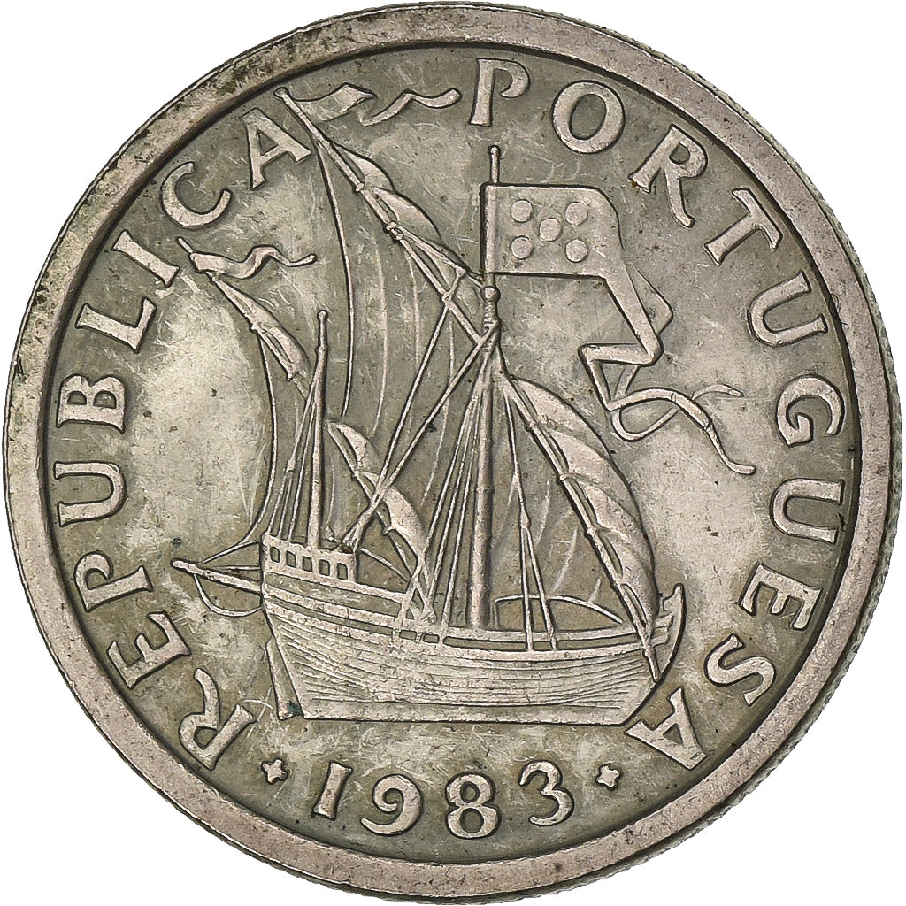 Portugal, 2-1/2 Escudos, 1983, Cupro-nickel, TTB+, KM:590