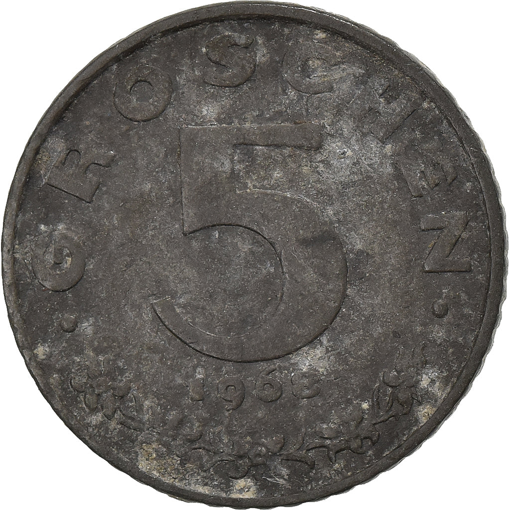 Austria, 5 Groschen, 1968, Zinc, VF(20-25), KM:2875