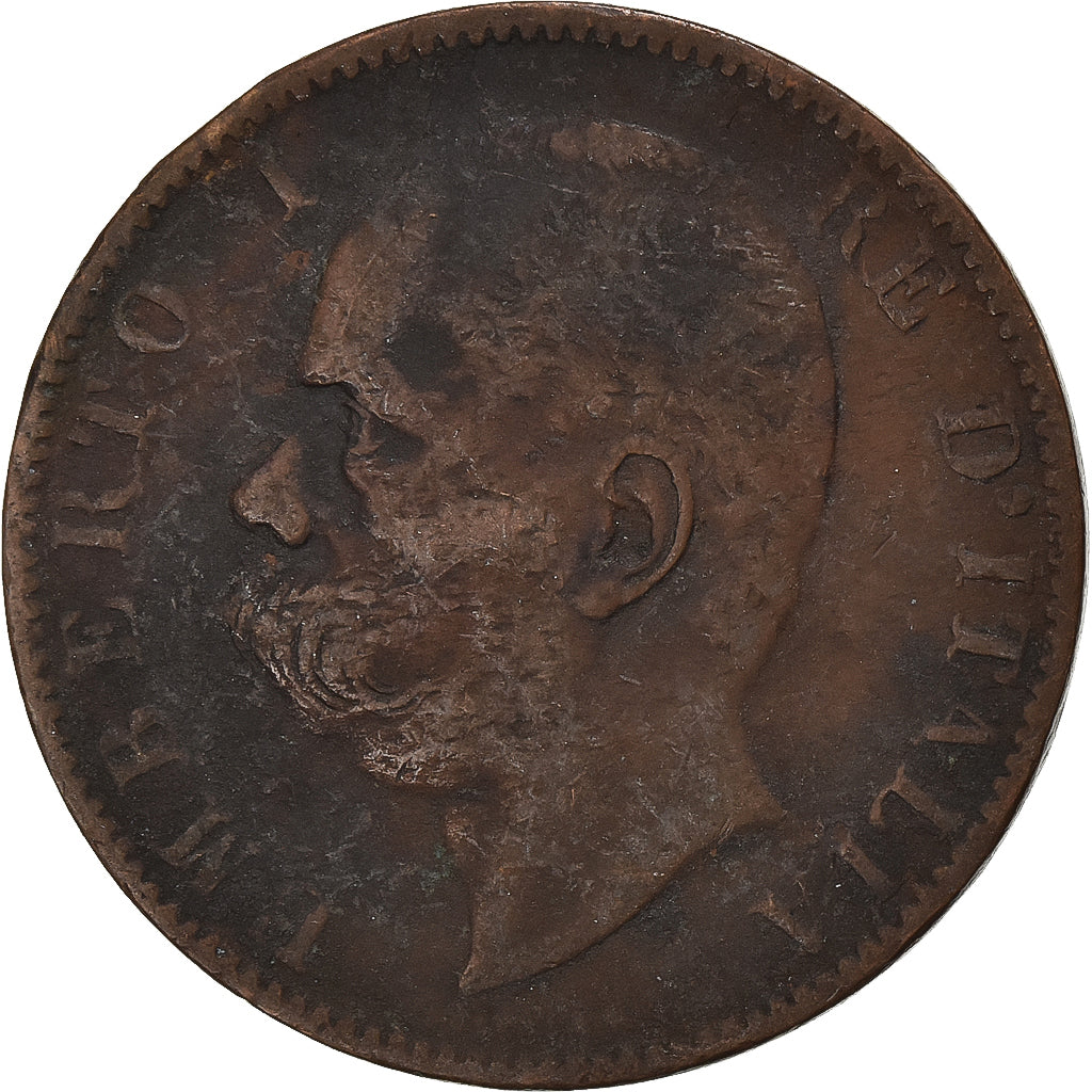 Itália, Umberto I, 10 Centesimi, 1894, Rome, Cobre, F(12-15), KM:27.2